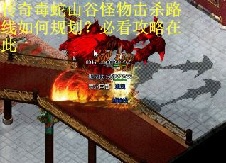 传奇毒蛇山谷怪物击杀路线如何规划？必看攻略在此