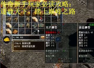 传奇新手玩家必读攻略：逐鹿天下，踏上巅峰之路