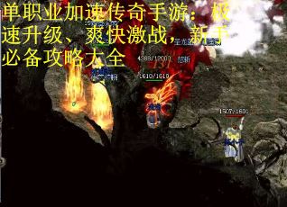 单职业加速传奇手游：极速升级、爽快激战，新手必备攻略大全