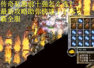 传奇私服前十强怎么选？最新攻略助你快速上手称霸全服