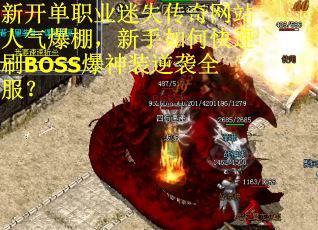 新开单职业迷失传奇网站人气爆棚，新手如何快速刷BOSS爆神装逆袭全服？