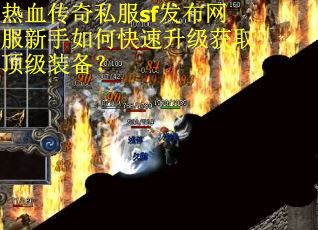 热血传奇私服sf发布网服新手如何快速升级获取顶级装备？