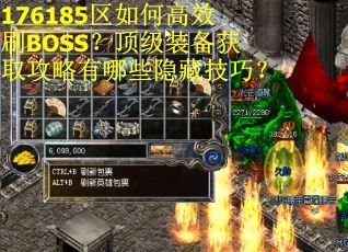 176185区如何高效刷BOSS？顶级装备获取攻略有哪些隐藏技巧？
