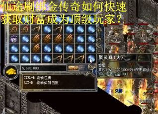 仙途刷绑金传奇如何快速获取财富成为顶级玩家？
